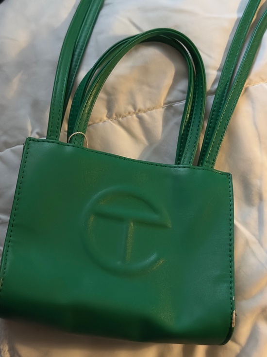 Telfar Handbags - Telfar Small Green Logo Shopping Bag